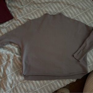 Frank and Eileen fleece funnel neck sweatshirt